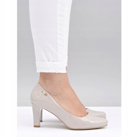 Décolleté da donna Sergio Leone Laccato Grigio Chiaro Orsola 2