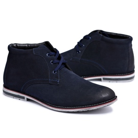 Stivaletti alti blu navy da uomo Stivali Jodhpur Ramirez 1