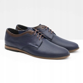Gejms Scarpe Uomo Pelle Traforate Ettore Granat nero 1