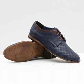 Gejms Scarpe Uomo Pelle Traforate Ettore Granat nero 2