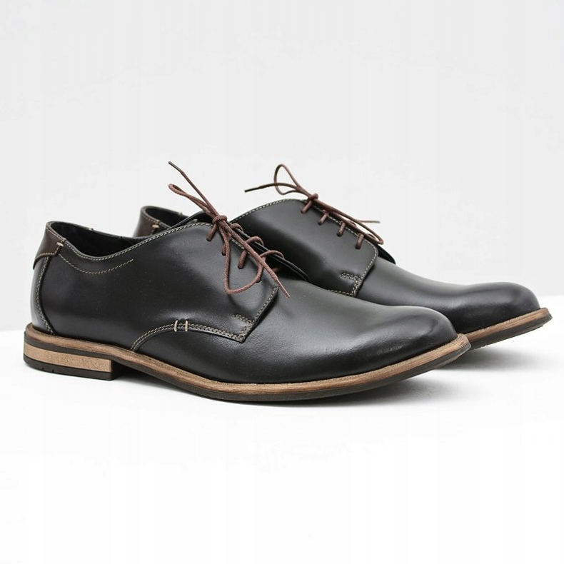 Bednarek Polish Shoes Eleganti scarpe da uomo nere Feliciano nero 1