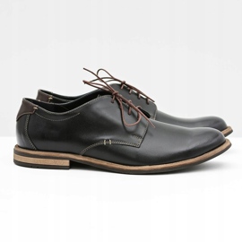 Bednarek Polish Shoes Eleganti scarpe da uomo nere Feliciano nero 2
