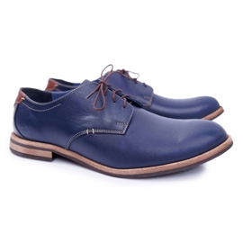 Bednarek Polish Shoes Scarpe eleganti blu navy da uomo di Feliciano 1