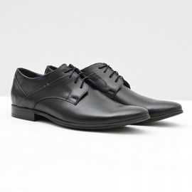 Gejms Eleganti scarpe nere in pelle lucida Gaspare nero 1