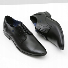 Gejms Eleganti scarpe nere in pelle lucida Gaspare nero 5