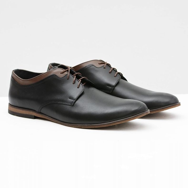 Gejms Scarpe Gianni in pelle nera da uomo nero 1