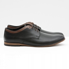 Gejms Scarpe Gianni in pelle nera da uomo nero 2
