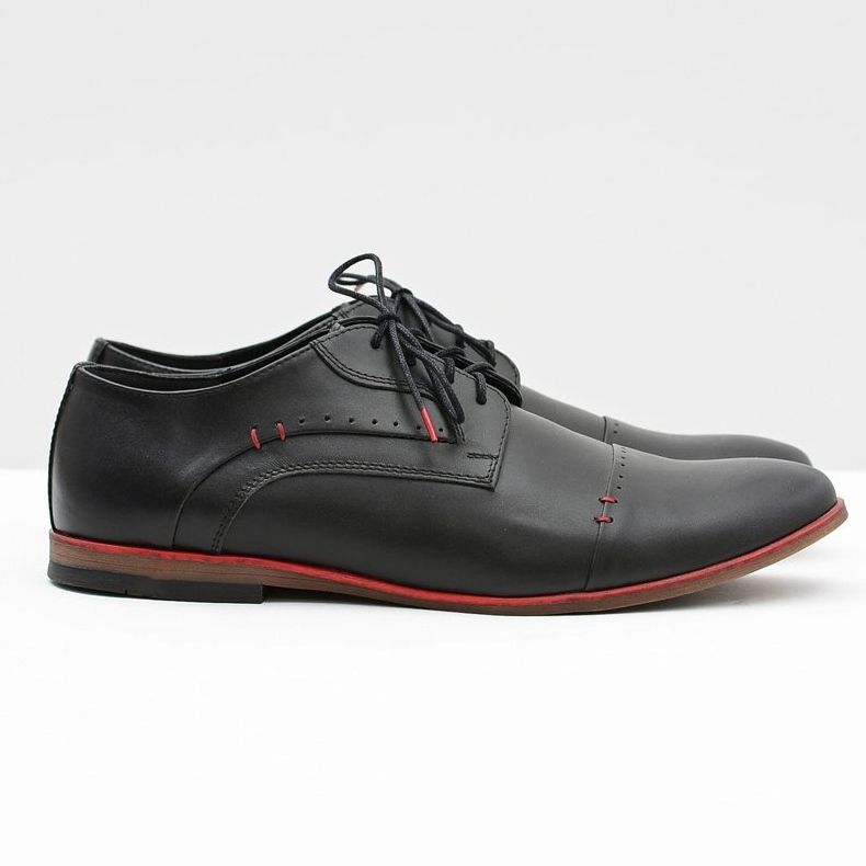 Gejms Scarpe Isacco Eleganti da Uomo in Pelle Nera nero 2