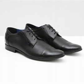 Gejms Scarpe Formali da Uomo in Pelle Nere Leopoldo nero 1
