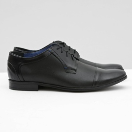 Gejms Scarpe Formali da Uomo in Pelle Nere Leopoldo nero 2
