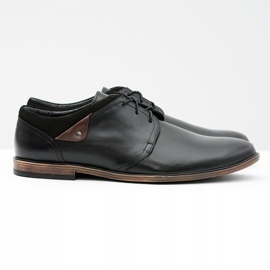 Gejms Scarpe da uomo in pelle nera Luca nero 1