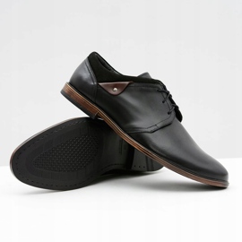 Gejms Scarpe da uomo in pelle nera Luca nero 2