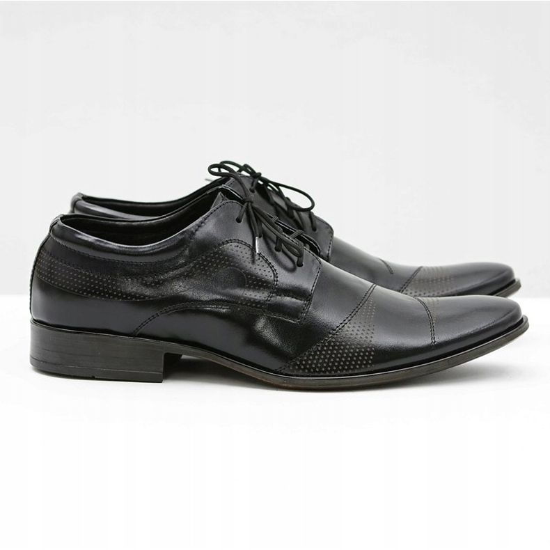 Lukas Scarpe da cerimonia uomo in pelle Flavio nero 2