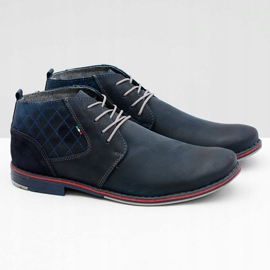 Gino Tuzzi Scarpe in pelle da uomo Grenade Graziano blu navy 1