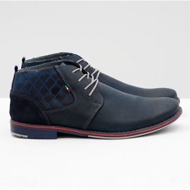 Gino Tuzzi Scarpe in pelle da uomo Grenade Graziano blu navy 2