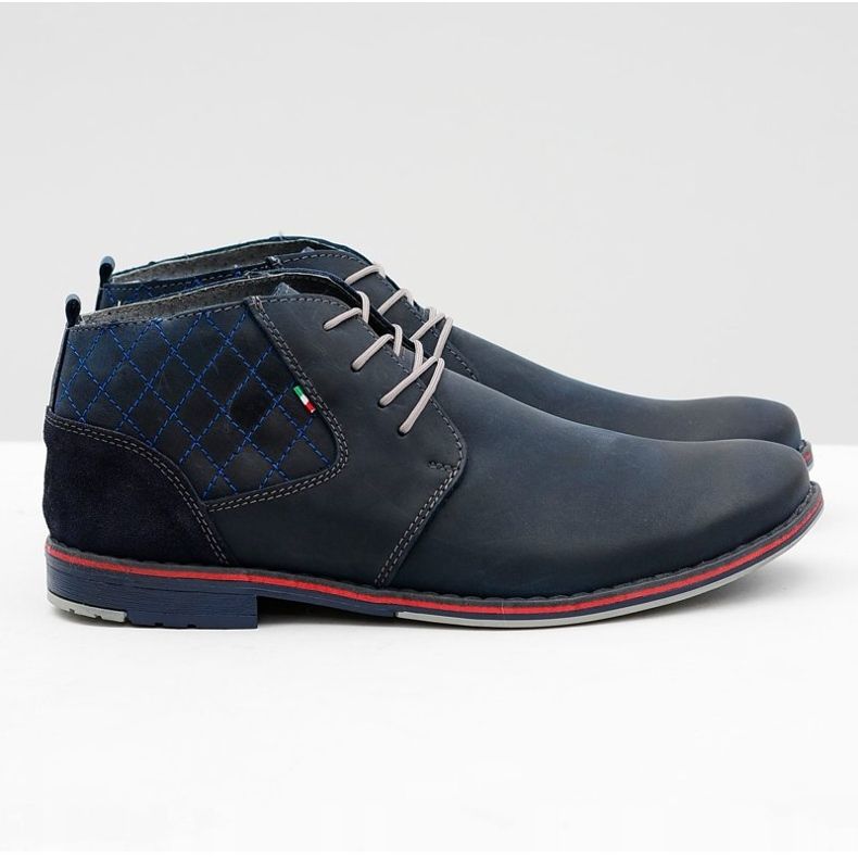 Gino Tuzzi Scarpe in pelle da uomo Grenade Graziano blu navy 2
