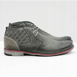 Gino Tuzzi Scarpe in pelle da uomo grigie Graziano grigio 2