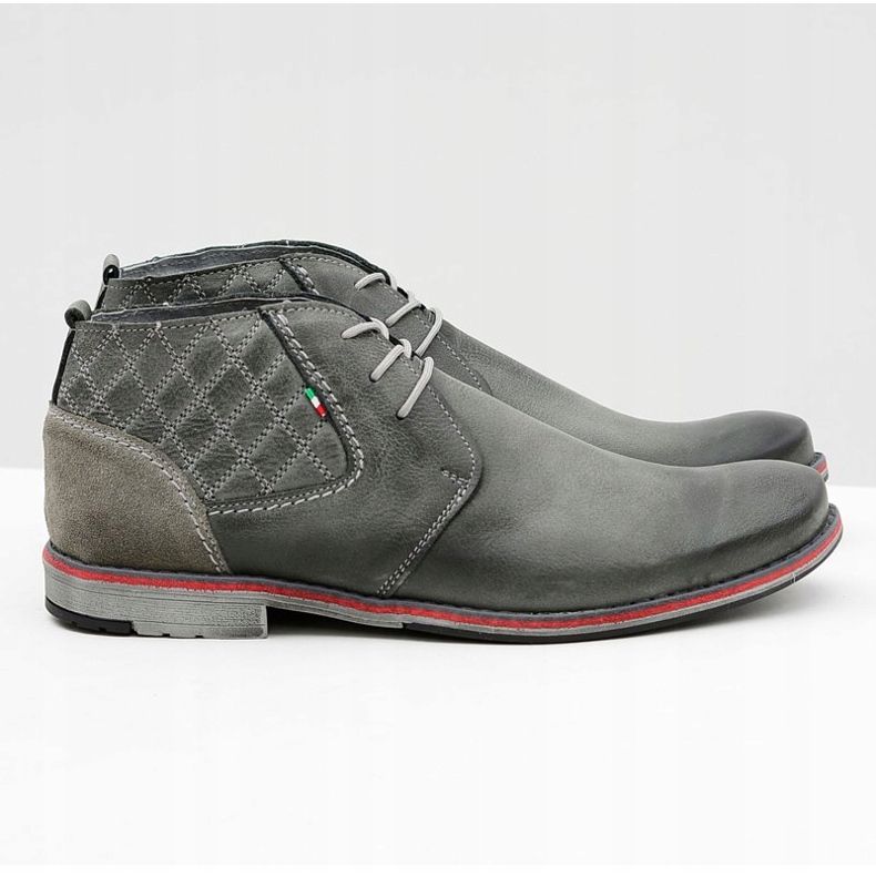 Gino Tuzzi Scarpe in pelle da uomo grigie Graziano grigio 2
