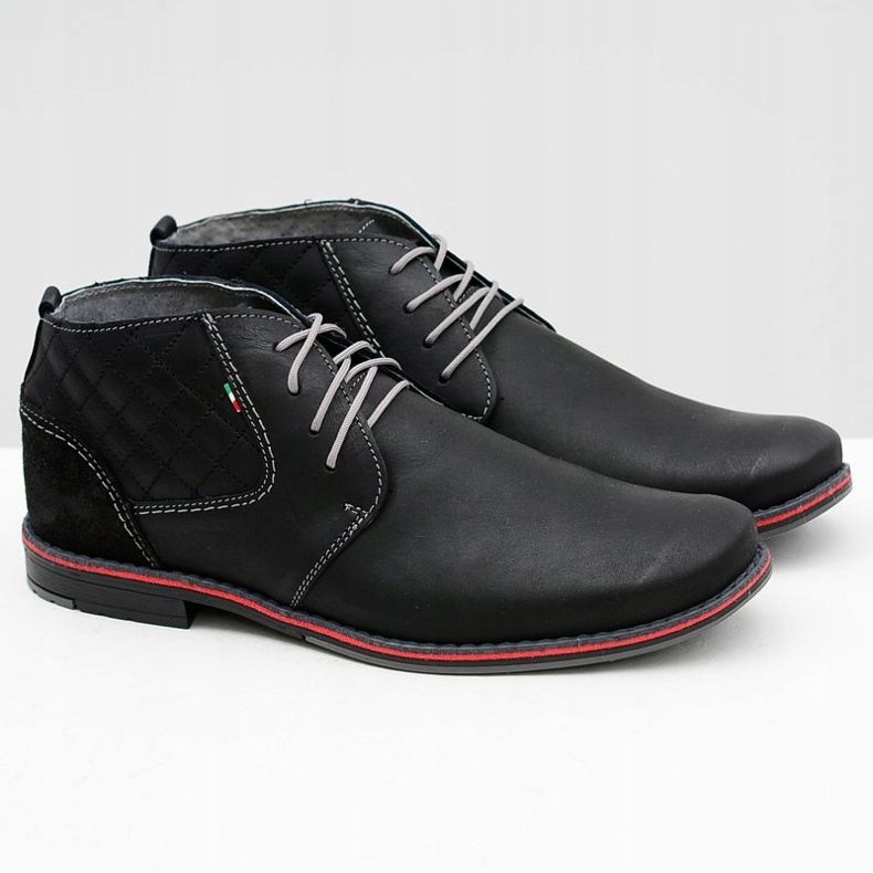 Gino Tuzzi Scarpe Graziano da uomo in pelle nera nero 1