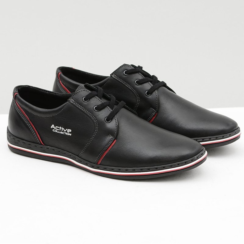 Joker Scarpe da uomo in pelle nera di Marko nero 1