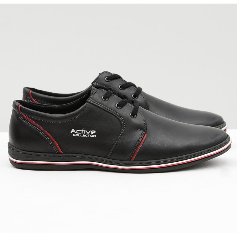 Joker Scarpe da uomo in pelle nera di Marko nero 2
