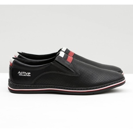 Joker Scarpe Slip-On da uomo in pelle nere Mello nero 2
