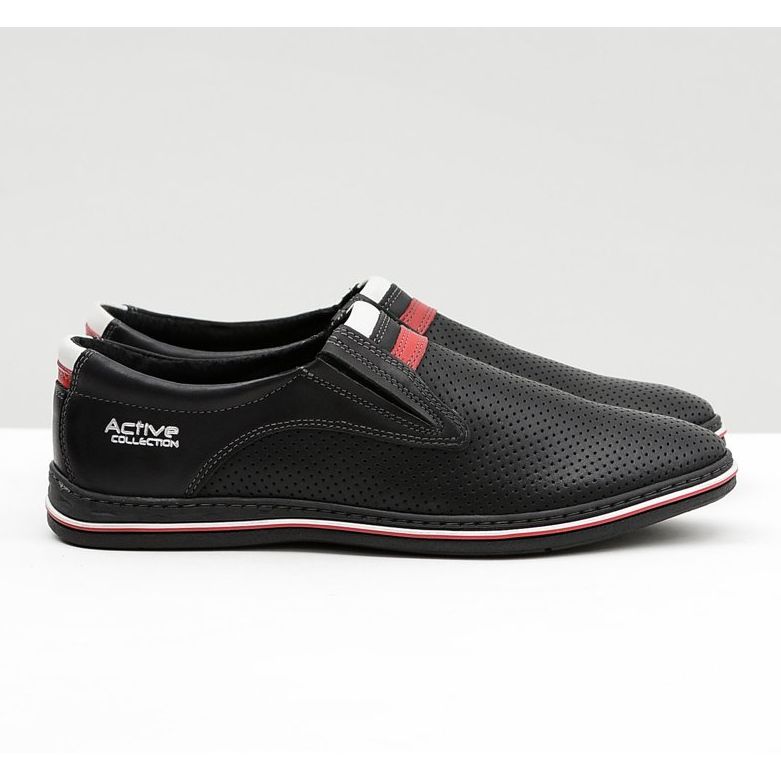 Joker Scarpe Slip-On da uomo in pelle nere Mello nero 2