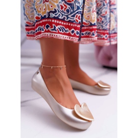HV Ballerine da donna oro Meliski Hearts Diamond d'oro 1