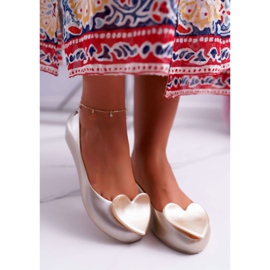 HV Ballerine da donna oro Meliski Hearts Diamond d'oro 2