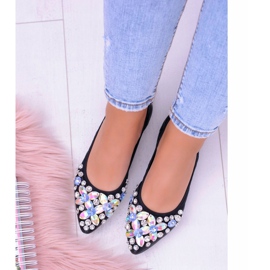 Lu Boo Ballerine nere su pietre elastiche Even nero 2