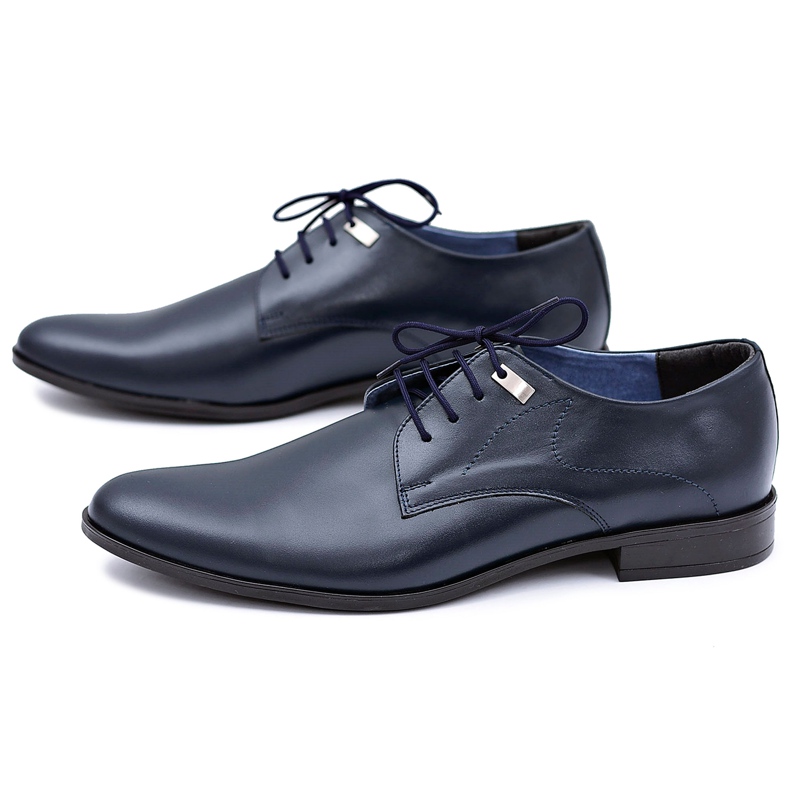 Mario Boschetti Eleganti scarpe formali blu navy Damaso 1