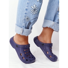 Flameshoes Pantofole in schiuma Eva blu navy da donna 2