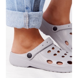 Flameshoes Pantofole Eva in schiuma grigia da donna grigio 2