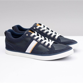 Sneakers sportive da uomo blu navy Tony 1