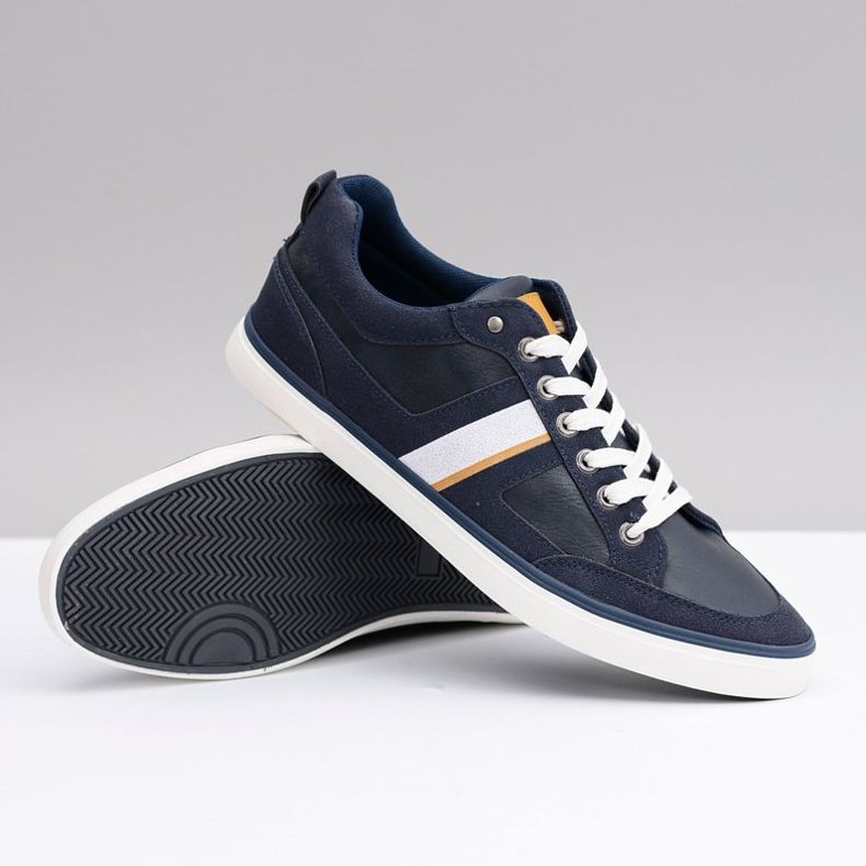 Sneakers sportive da uomo blu navy Tony 2