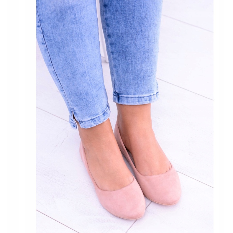 PS1 Ballerine rosa da donna in camoscio Bueno 2