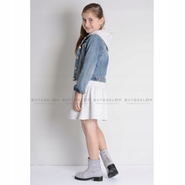 Lu Boo Stivaletti Bambini Grigi con Cubic Zirconia LittleCarrie grigio 1