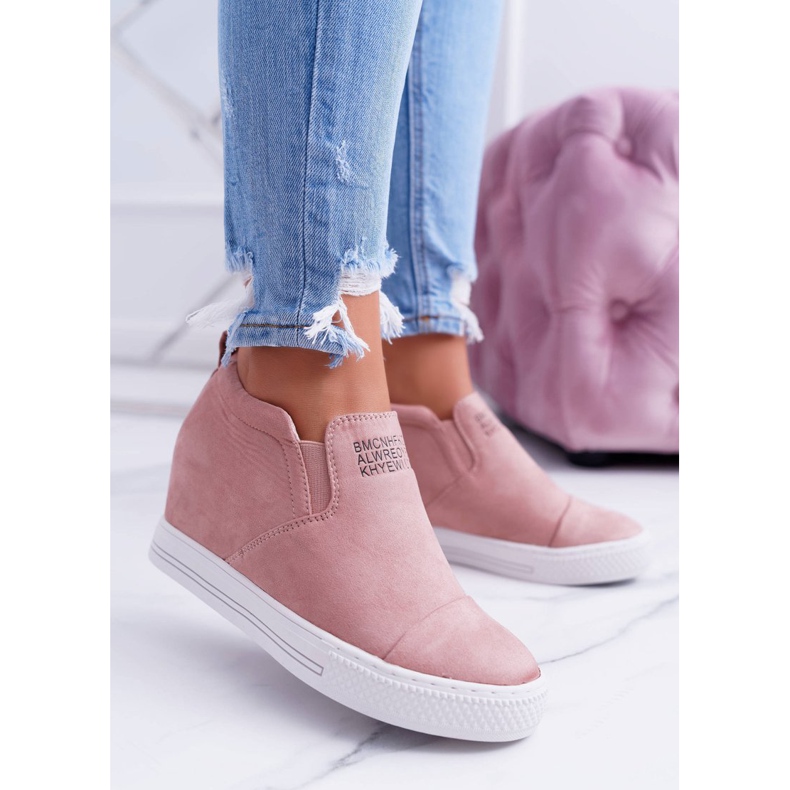 Sneakers Snekers da Donna Lu Boo Slip-on Rosa Kaori 2