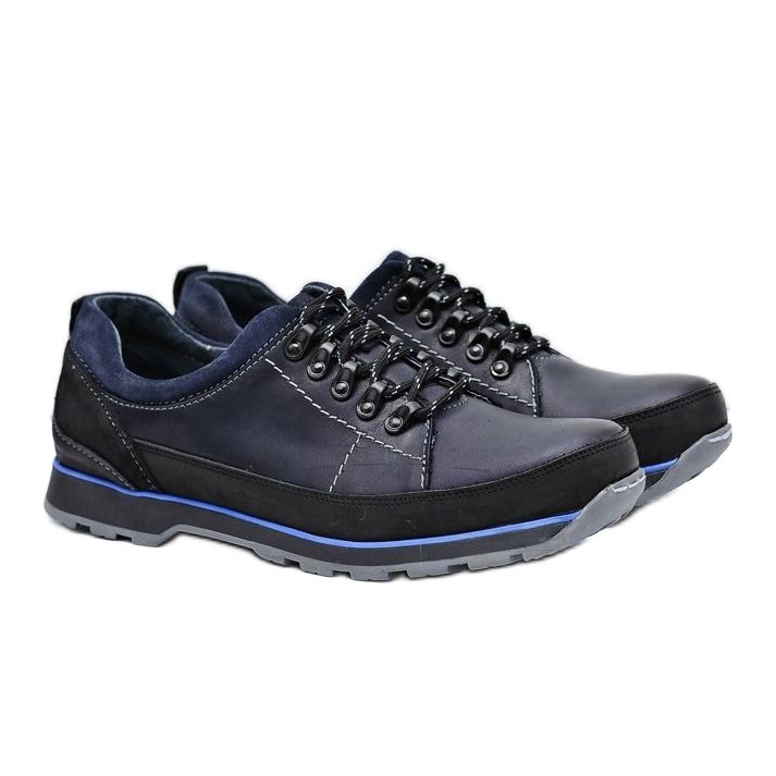 KOMODO Scarpe Brogue Uomo Blu Navy Outdoor Ivar 1