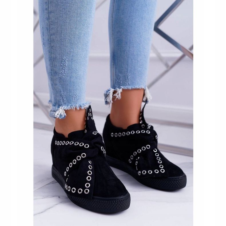 Sneakers da donna Zeppe Lu Boo Nero Margo 1
