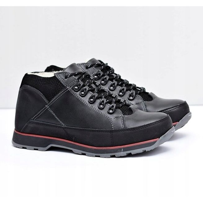 KOMODO Scarpe brogue da uomo nere Warmed Trafer nero 1