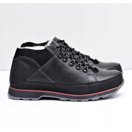 KOMODO Scarpe brogue da uomo nere Warmed Trafer nero 2