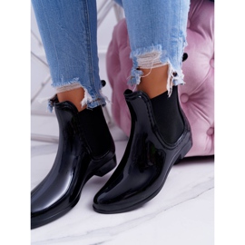 Galosce da donna laccate nere slip-on nero 2