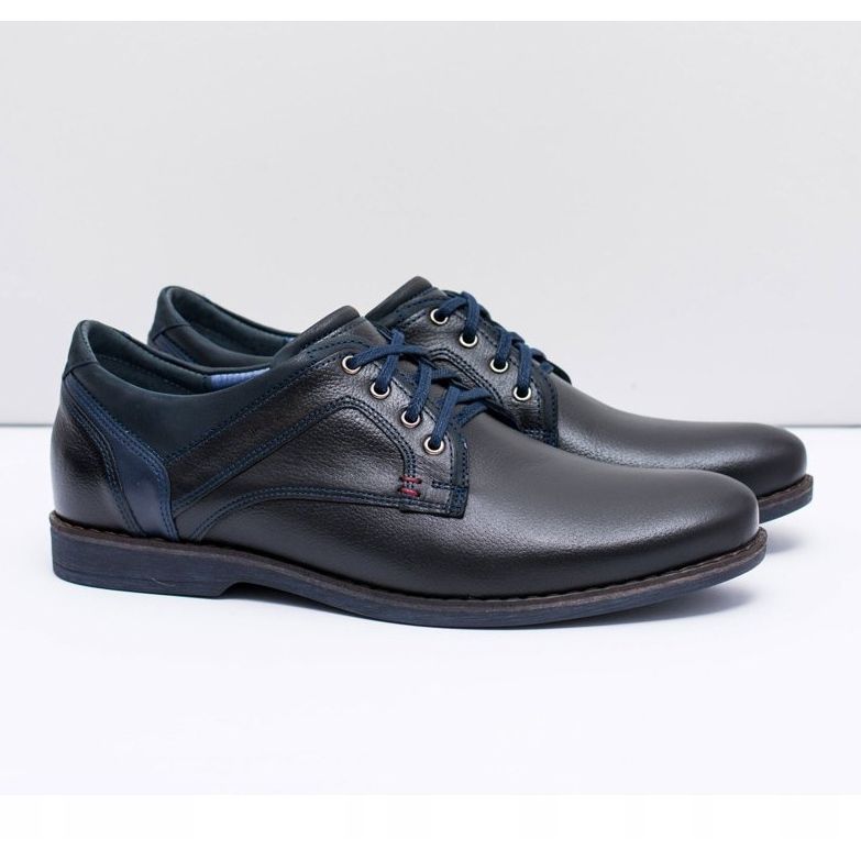 Scarpe casual da uomo in pelle nera Nikopol Jericho nero 1
