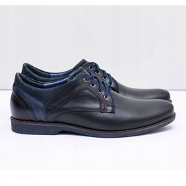 Scarpe casual da uomo in pelle nera Nikopol Jericho nero 2