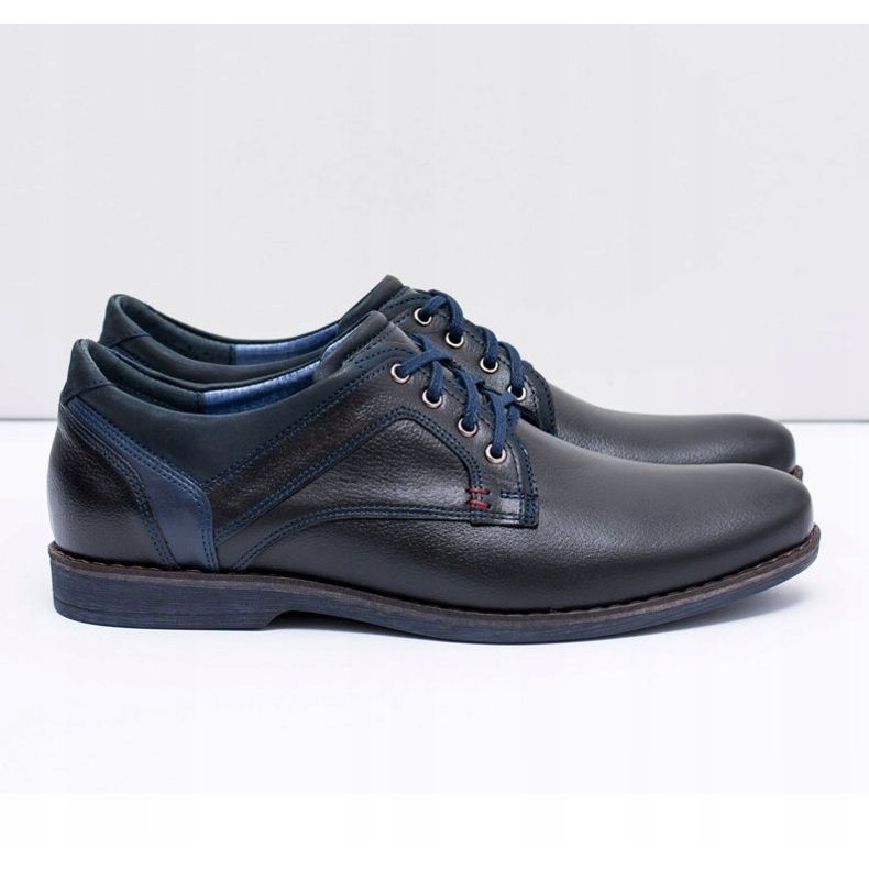 Scarpe casual da uomo in pelle nera Nikopol Jericho nero 2