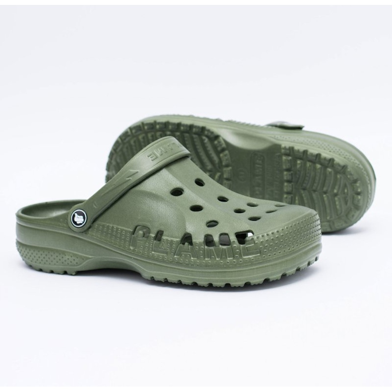 Flameshoes Ciabatte Da Uomo Per Piscina Kroks Eva Green verde 1