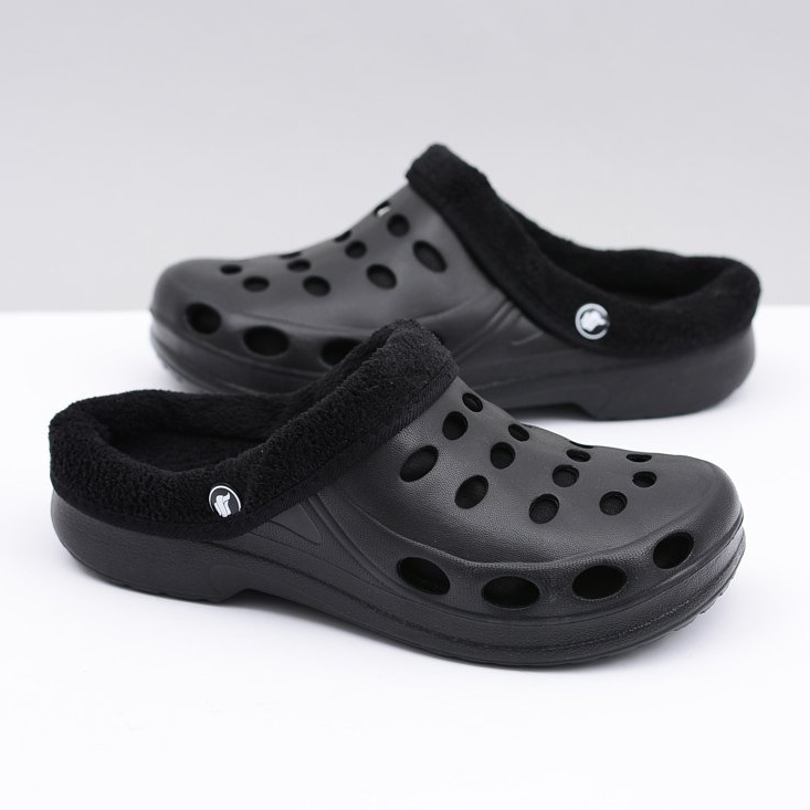 Flameshoes Pantofole da donna Warm Black Kroks Eva nero 1