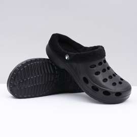 Flameshoes Pantofole da donna Warm Black Kroks Eva nero 2