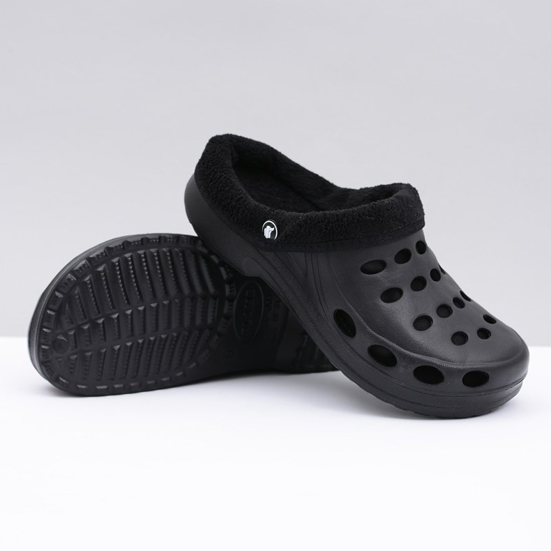 Flameshoes Pantofole da donna Warm Black Kroks Eva nero 2